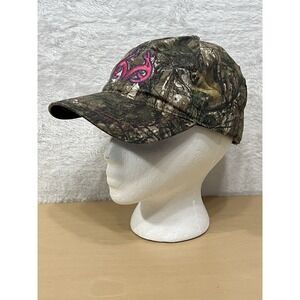 Realtree Camo Baseball Cap Pink Logo Adjustable Outdoor Hunting Hat
